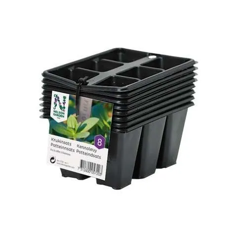 Begränsat antal 5720 Nelson Garden Krukinsats med 6 celler, 8-pack