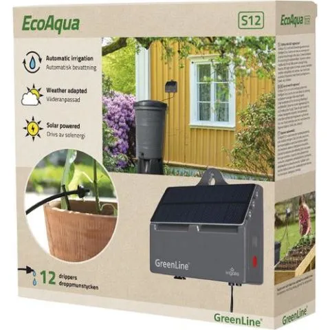 Begränsat antal EcoAqua S12 GreenLine Bevattningsset 12 st droppmunstycken
