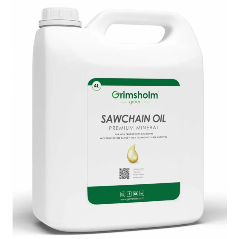 Sågkedjeolja Grimsholm Premium Mineral 4L Snabb leverans