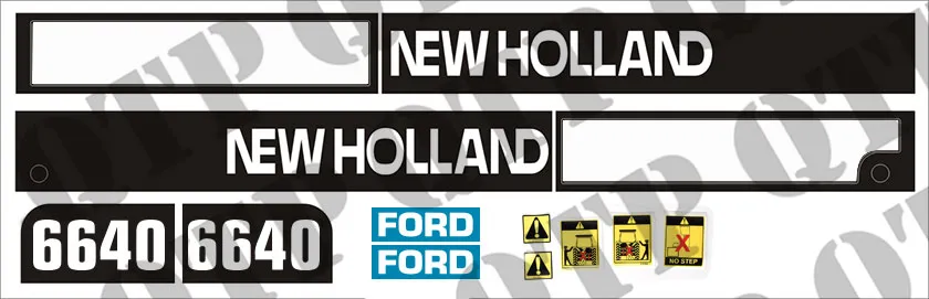 Erbjudandepris Decal Ford New Holland 6640 From 1997