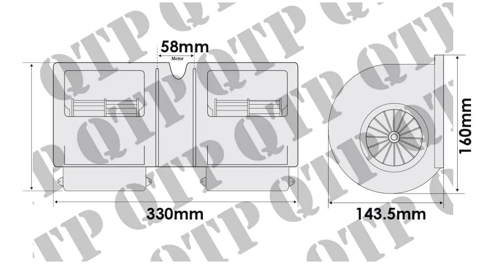 Blower Motor Outlet