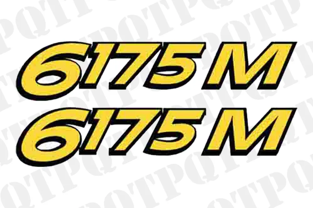 John Deere 6175M Model Decal Left and Right Sista chansen