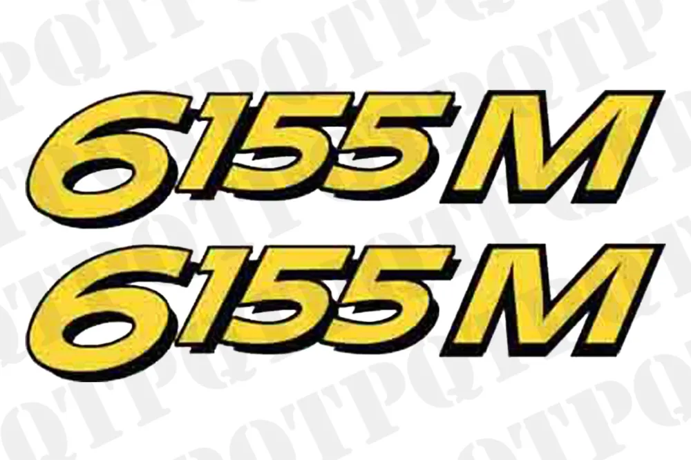 John Deere 6155M Model Decal Left and Right Populärt val