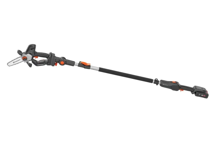 Rabatt Husqvarna Aspire™ P8X-P4A grensåg + teleskopskaft med batteri och laddare