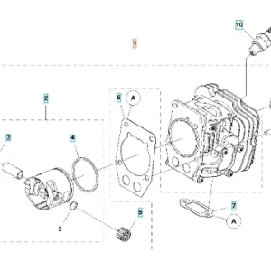 Bästa pris Cylinderkit Husqvarna T540XP