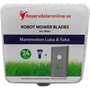 risnedsättning 24-P Knivar till Mammotion Luba 1, Luba 2, Yuka, 22MBLD0002