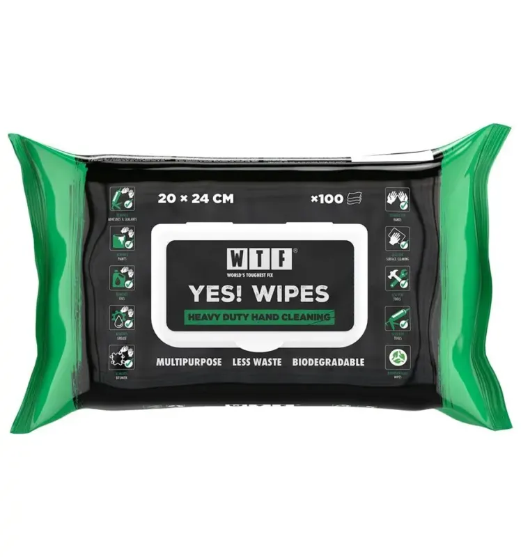 WTF Yes! Wipes våtservetter, 100-pack Erbjudandepris