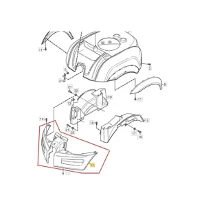 Spoler, frontkåpa Park Pro 16 4WD, 20 4WD, 25 4WD, 1134-5637-01 Handla nu