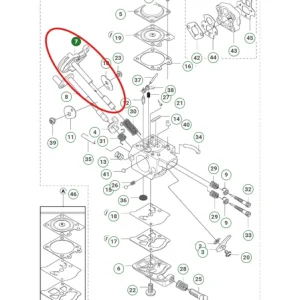 Chokeaxel, 355FXT, 555RXT, 555FX, 555FXT, 355FX, 5440436-01 Begränsat antal