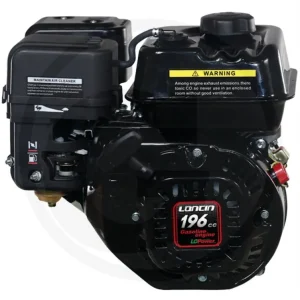 Motor 5,5hk Loncin Horisontell , 19,05mm, 196cc, G200FA Snabb frakt