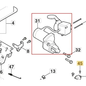 Snabb frakt Startmotor snöslunga ST5266P, Trac, WS300, m.fl 118552425/0