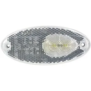 Positionsljus Vit Led Oval 12V 0,5M Rabatter