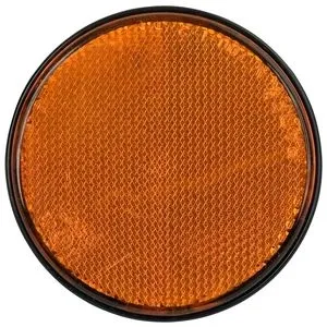 Kampanj Reflektor Rund Gul 84Mm (Opackad)