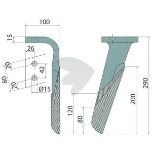 Kampanjpris Rotorharvtand Vänster - 84091202