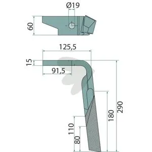 Billig Rotorharvtand Höger - 954426