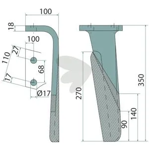 Köp nu Rotorharvtand Vänster - 52552510
