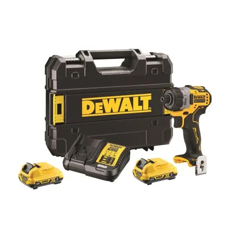 Premium DCF601D2-QW Dewalt Skruvdragare med batteri och laddare