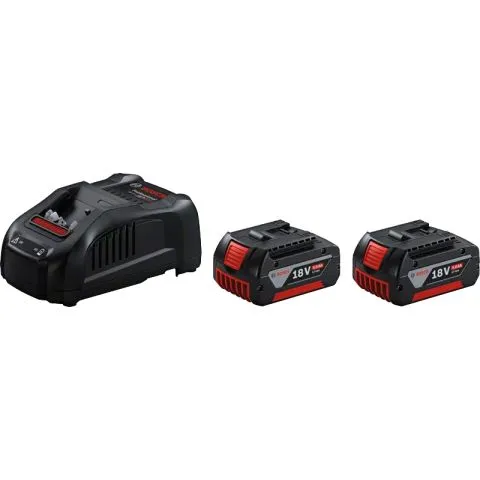 Begränsat antal 2x GBA 18V 5.0Ah+GAL 1880 CV Bosch Laddpaket 2st 18V 5,0Ah Li-ion