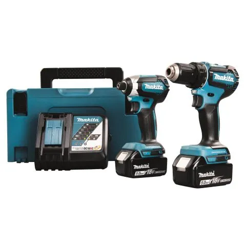 DLX2289TJ Makita Verktygspaket med batteri och laddare Nyhet
