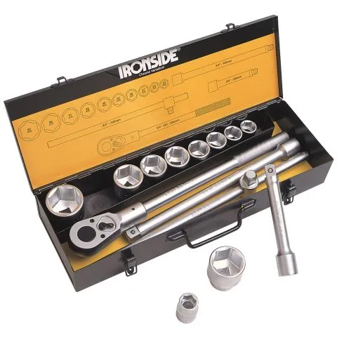 I lager 102335 Ironside Hylsnyckelsats 3/4", 14 delar