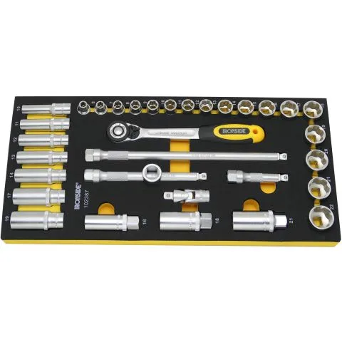 749150 Ironside Hylsnyckelsats 33 delar, 3/8" I lager