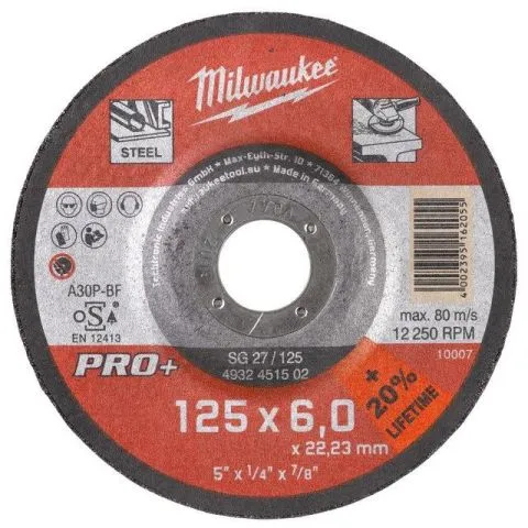 Sista chansen SG 27 PRO+ Milwaukee Kapskiva 125x6 mm