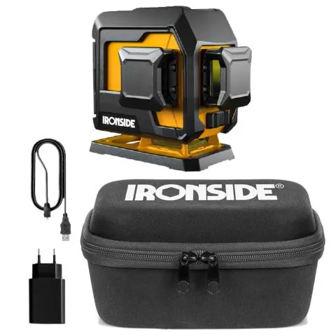 103850 Ironside Linjelaser grön laser, 3 linjer risnedsättning