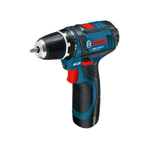 GSR 12V-15 Bosch Skruvdragare med 2,0 och 4,0 Ah batteri och laddare Nedsatt pris