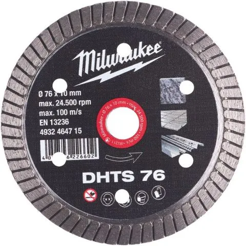 DHTS 76 Milwaukee Diamantkapskiva Ø 76 mm Endast idag