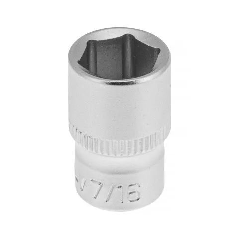 Endast denna vecka 562157 PELA Hylsa drivstorlek 1/4", 6-kant, kort 7/16"