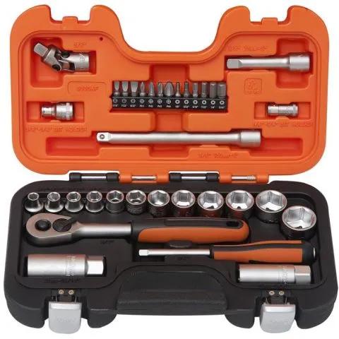 Endast denna vecka S330AF Bahco Hylsnyckelsats 1/4" och 3/8"