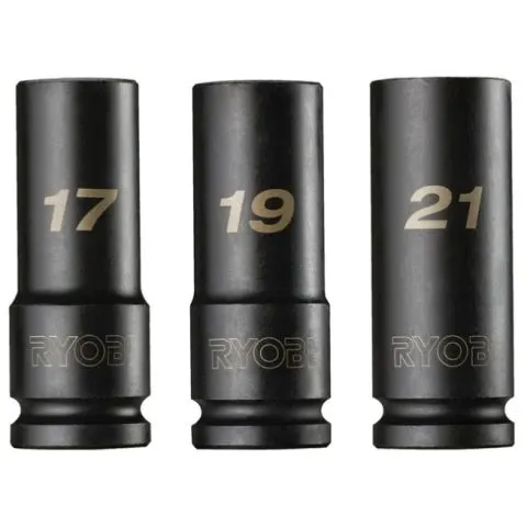 Endast denna vecka RHDIS3PC Ryobi Krafthylssats 3 delar, 1/2"