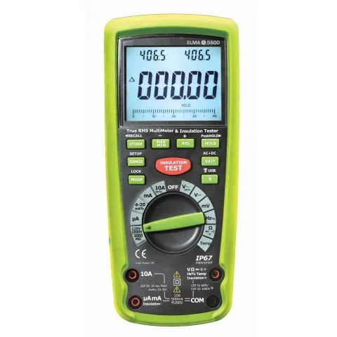 Begränsad tid 5800 Elma Isolationsprovare ±1,5% + 30dg (AC)
