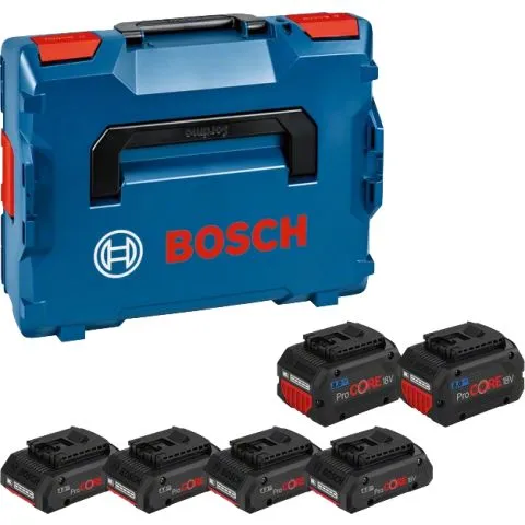 4x 18V 4,0Ah + 2x 8,0Ah ProCORE Bosch Batteripaket 4,0 Ah, 8,0 Ah Lägg i varukorgen