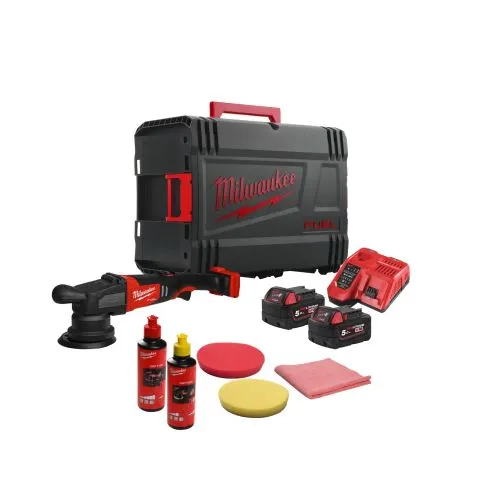 Extra rabatt M18 FROP15-502XKIT Milwaukee Polermaskin med batteri och laddare