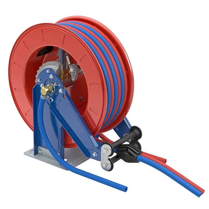 Bästa pris Slangupprullare Acetylen/Oxygen 20 bar 2x 8x14 mm. 20 meter Faicom