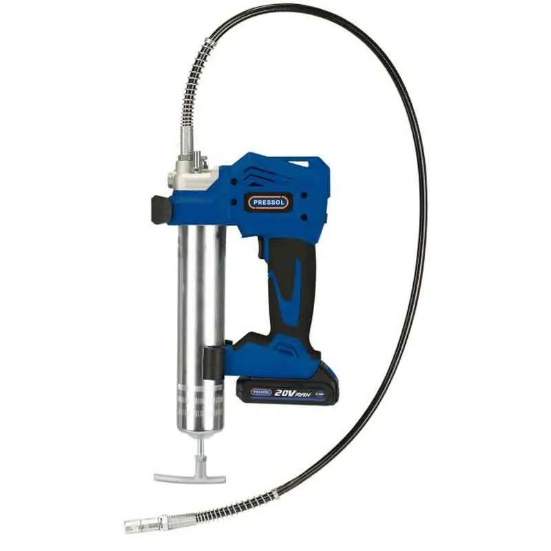 Batteridriven fettspruta 400 g 20 V 2x2,0 Ah låg hög max 680 bar Endast idag
