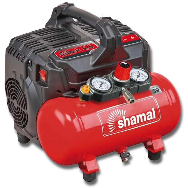 I lager Oljefri kompressor Ferrua SilTek 6 liter Shamal