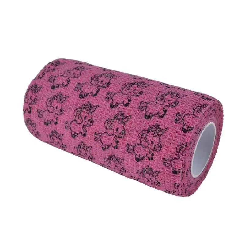 Flexlinda självhäftande bandage Unicorn Rosa 4,5 m x 10 cm Hansbo Sport Begränsat antal
