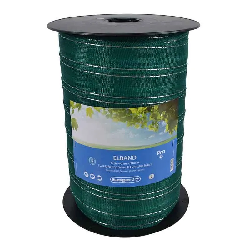Elband Pro+ 40 mm grön 200 m 2x0,25/8x0,20 Fynd