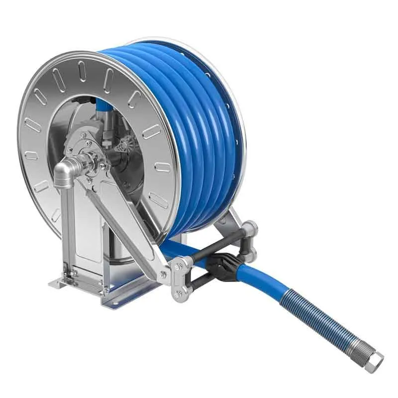 Fynd Slangupprullare vatten rostfri 10 bar 19x27 mm. 20 meter Faicom