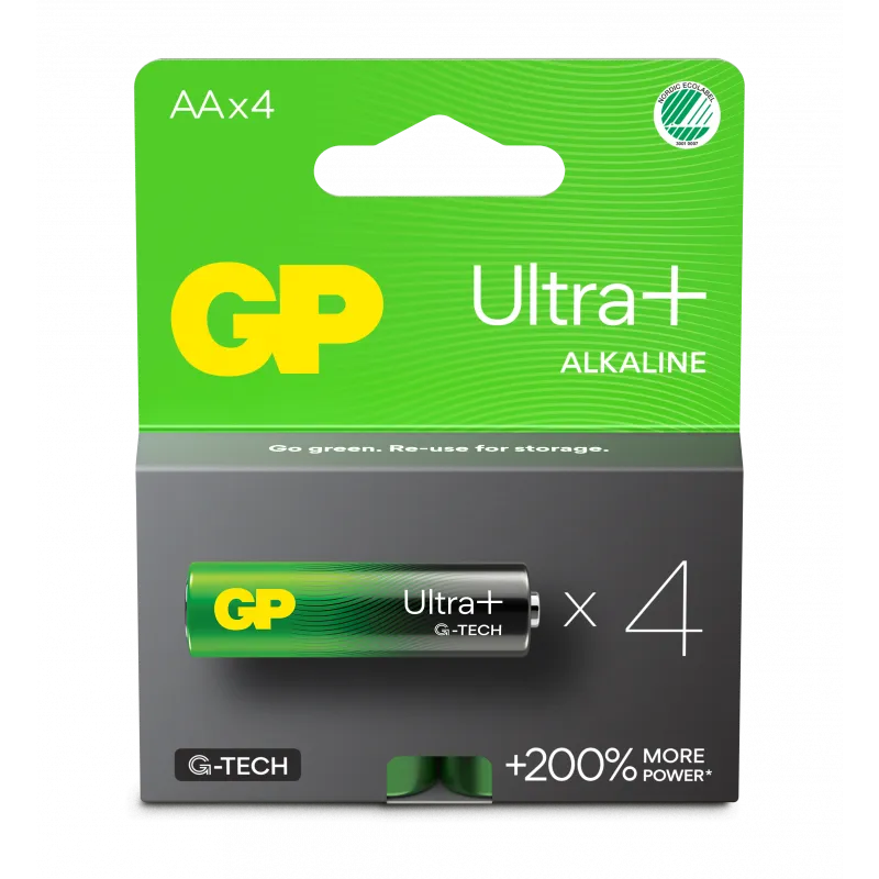 Batteri gp aa/4-pack blister Handla nu