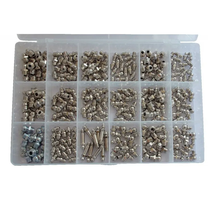 Beställ idag Sort.smörjnippl.18 typer 250st 4-USE