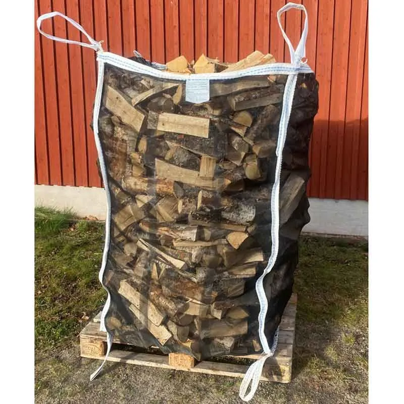 30 st. Storsäck Ved Robust-Rutnät Svart 1500 Liter (VED INGÅR INTE) Maxvikt 1000 kg Rabatter