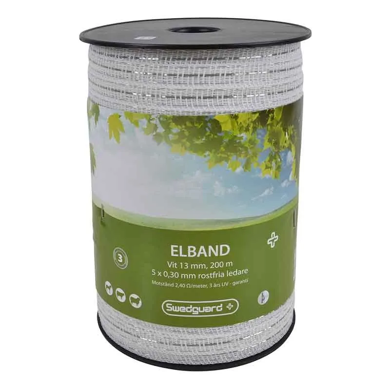 Erbjudande Elband + 13 mm vit 200 m 5x0,30