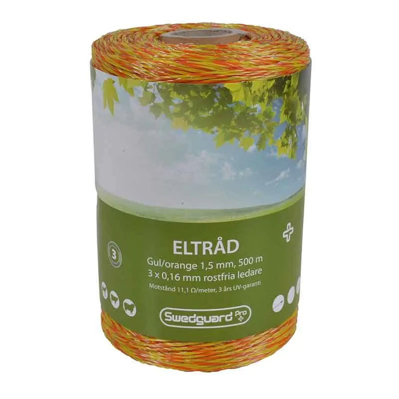 Eltråd + 1,5 mm gul/orange 500 m 3x0,16 Populärt val