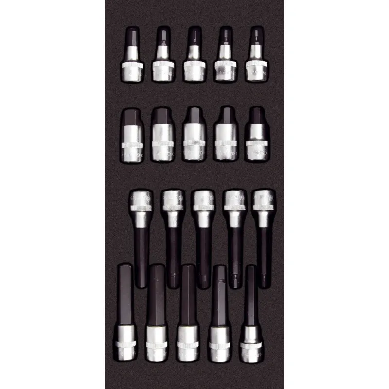 Fri frakt Insexhylsset 1/2" 20 delar eva Ampro