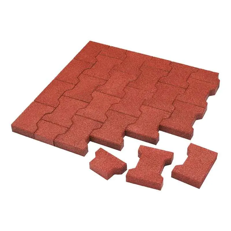 Komfortex Elastic Pavers halva block 100x165x43 mm RÖD Snabb leverans